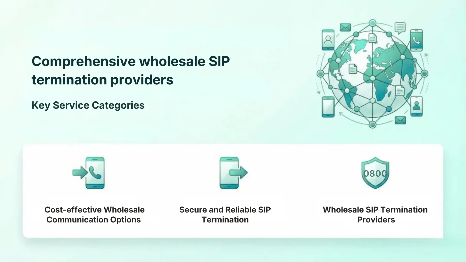 Comprehensive wholesale SIP termination providers