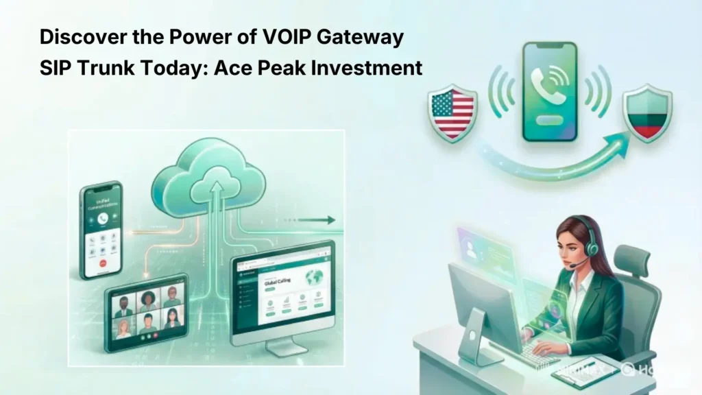 Discover the Power of VOIP Gateway SIP Trunk Today: Ace Peak Investment