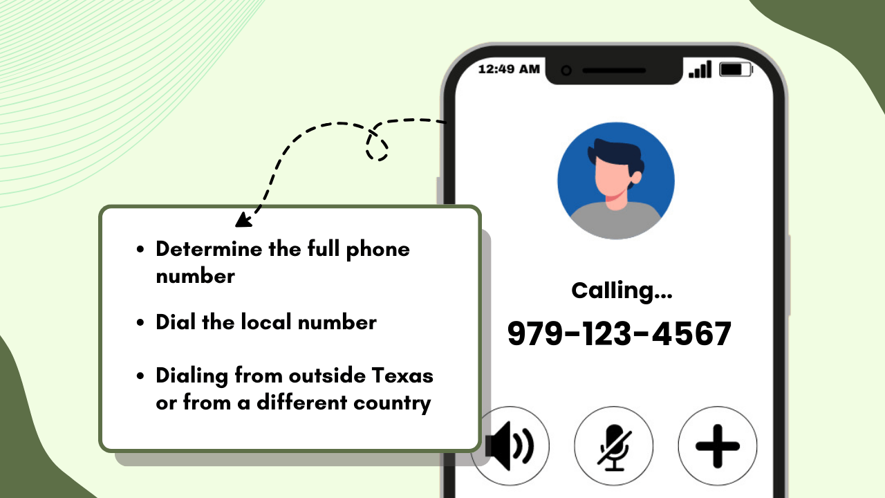 How to Dial and Recognize Numbers Within Area Code 979 