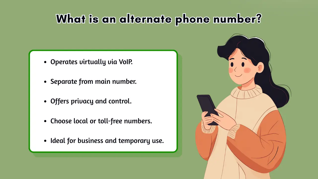 What is an alternate phone number