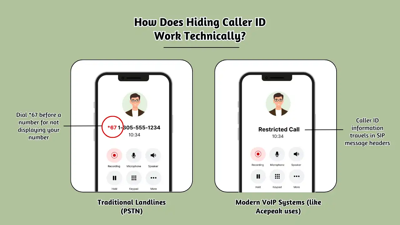 How Does Hiding Caller ID Work Technically