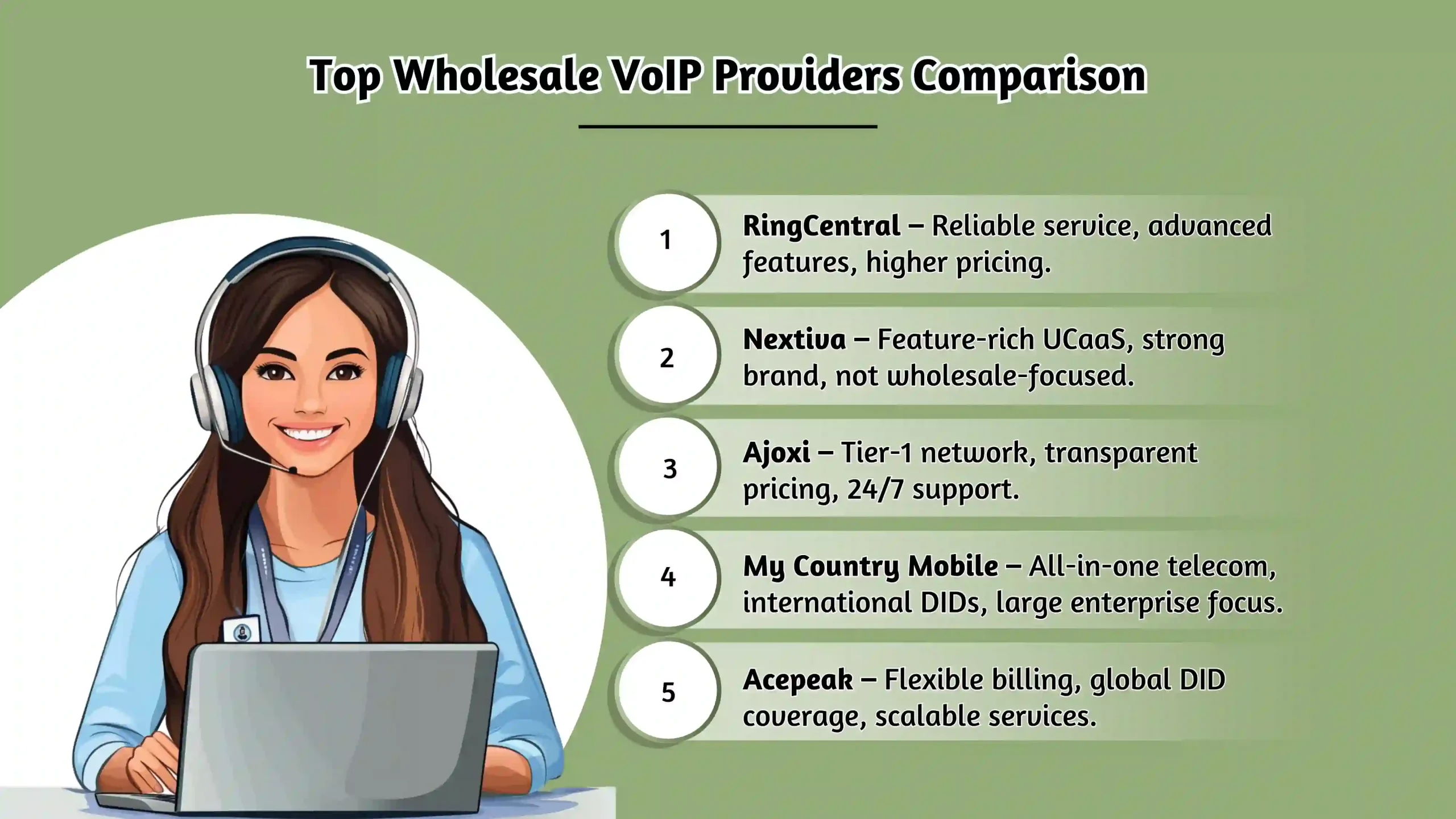 Top Wholesale VoIP Providers Comparison