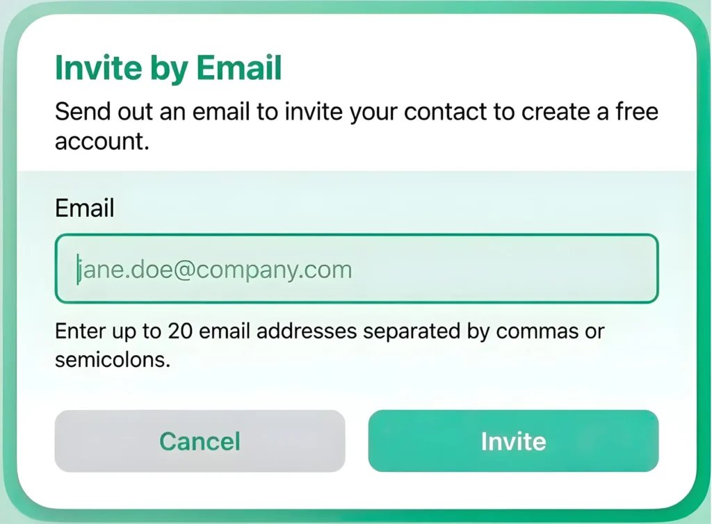 chat with external contacts