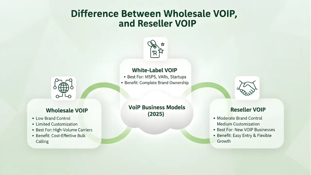 Difference Between Wholesale VoIP, White-Label VoIP, and Reseller VoIP