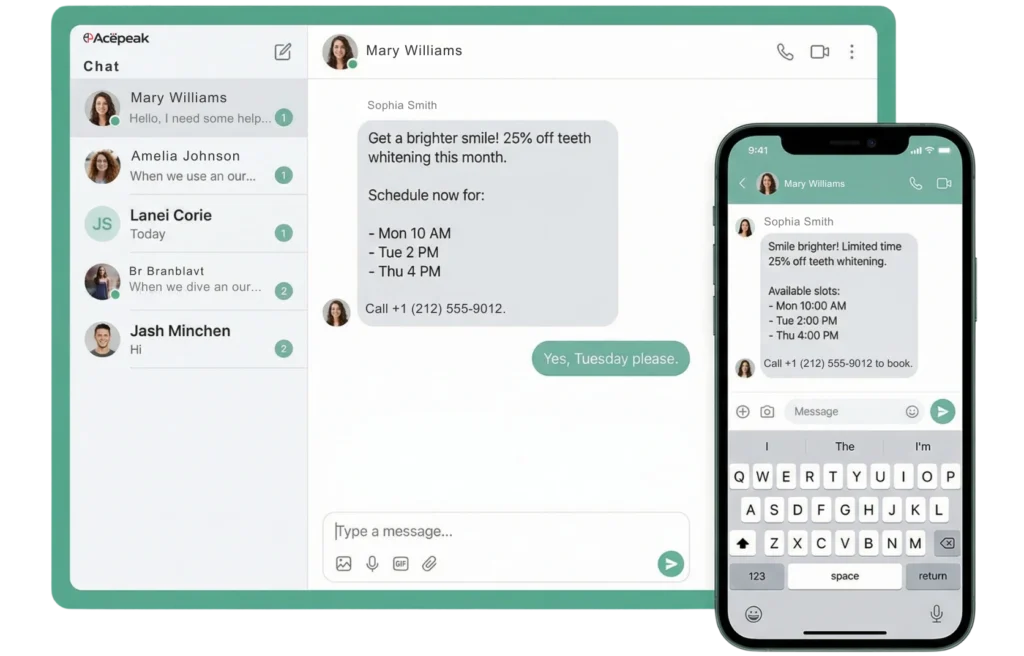 The complete SMS platform for modern teams