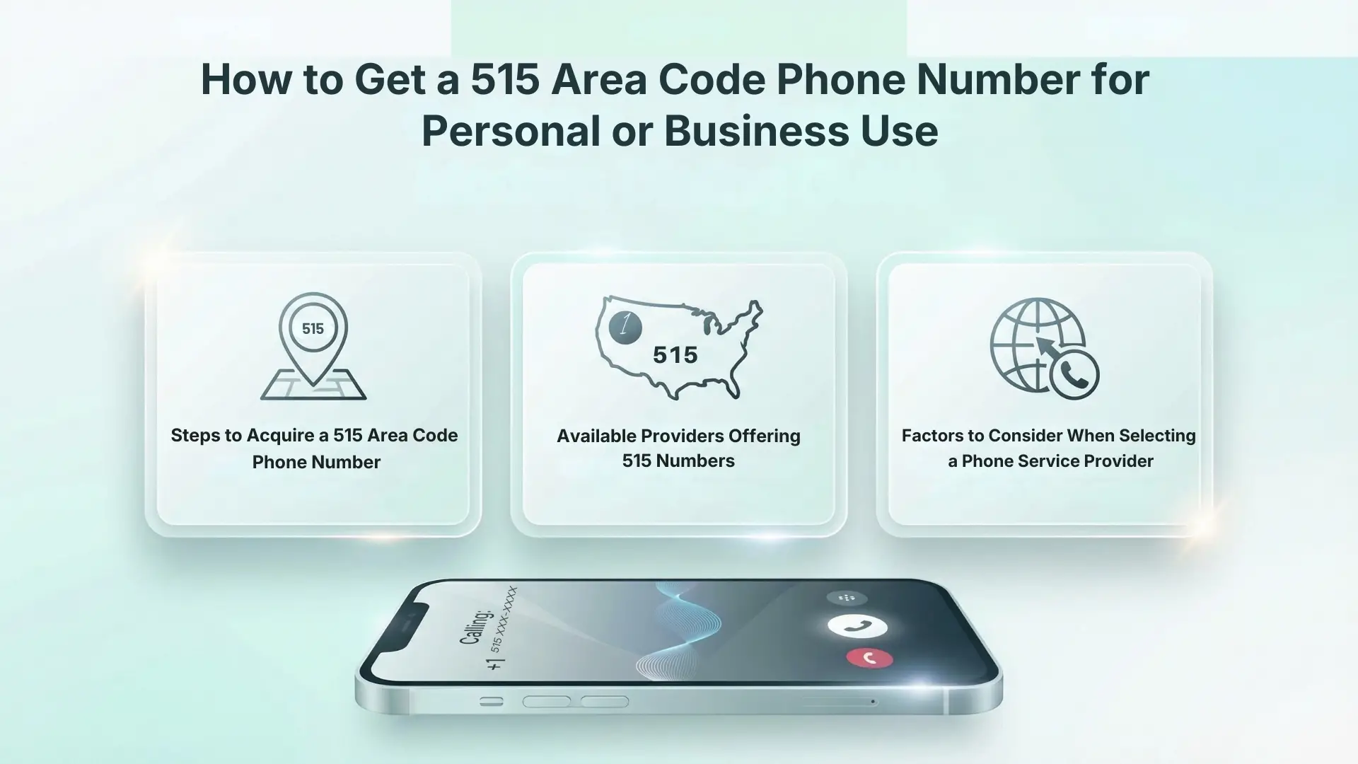 How to Get a 515 Area Code Phone Number for Personal or Business Use