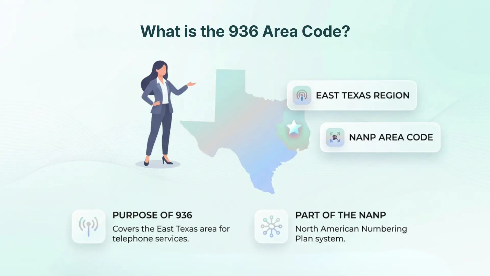 What is the 936 Area Code?