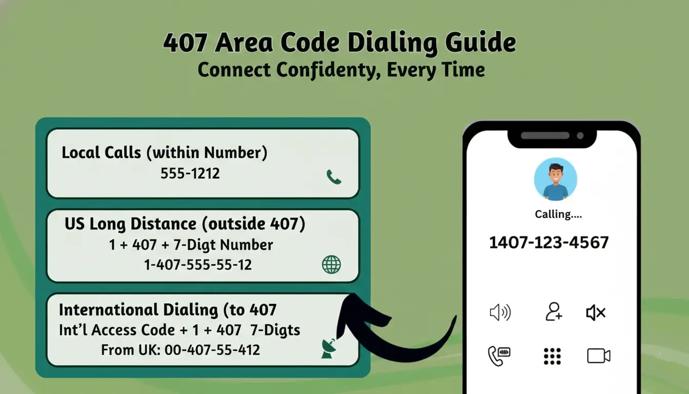 407 Area Code – Map, Time Zone & Orlando Phone Lookup