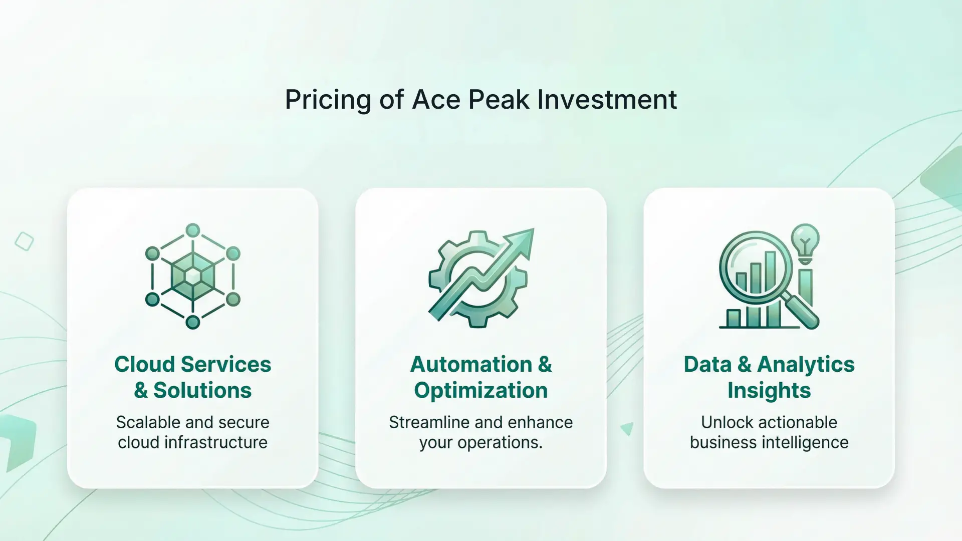 Pricing of Ace Peak Investment