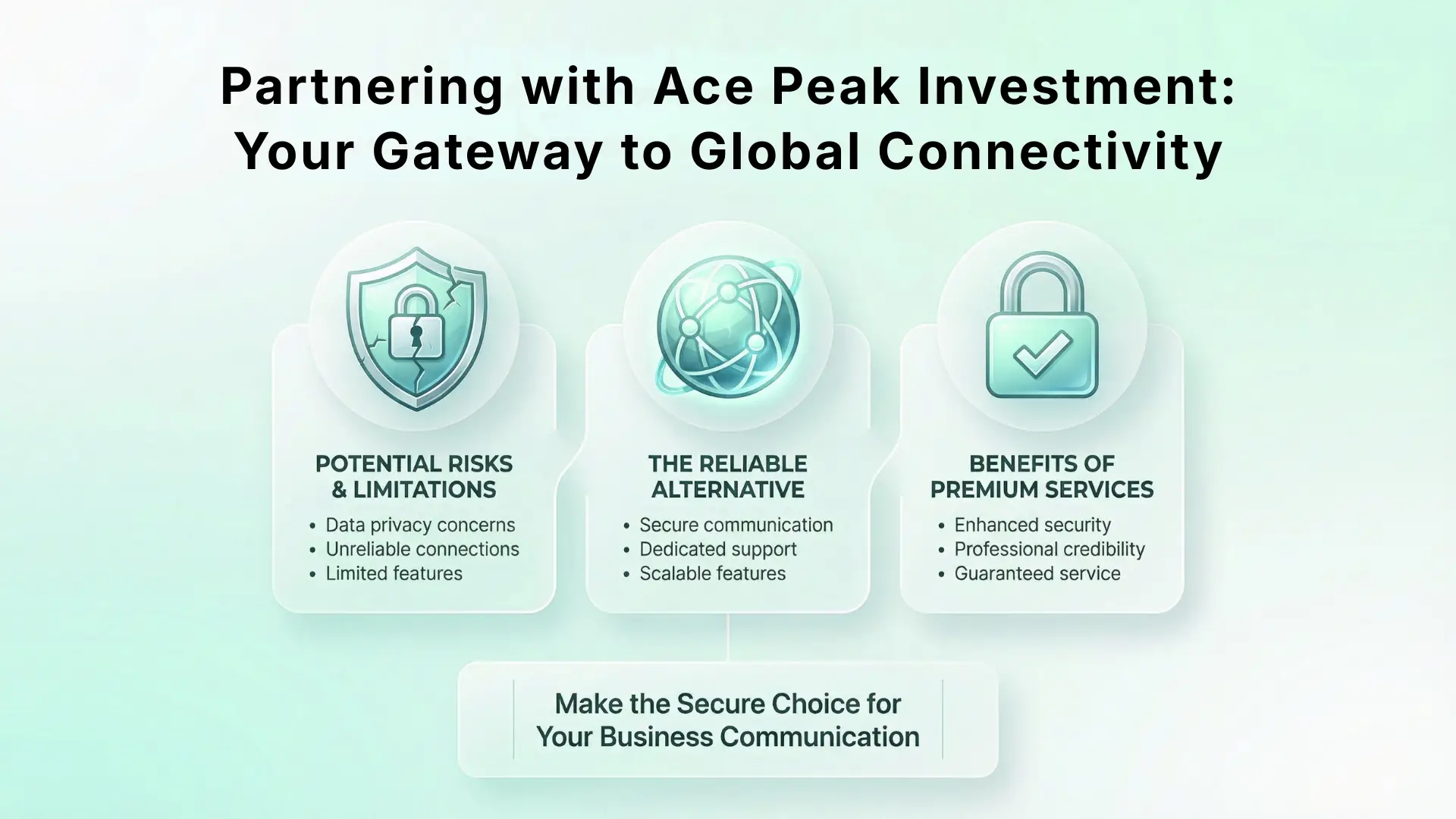 Partnering with Ace Peak Investment: Your Gateway to Global Connectivity