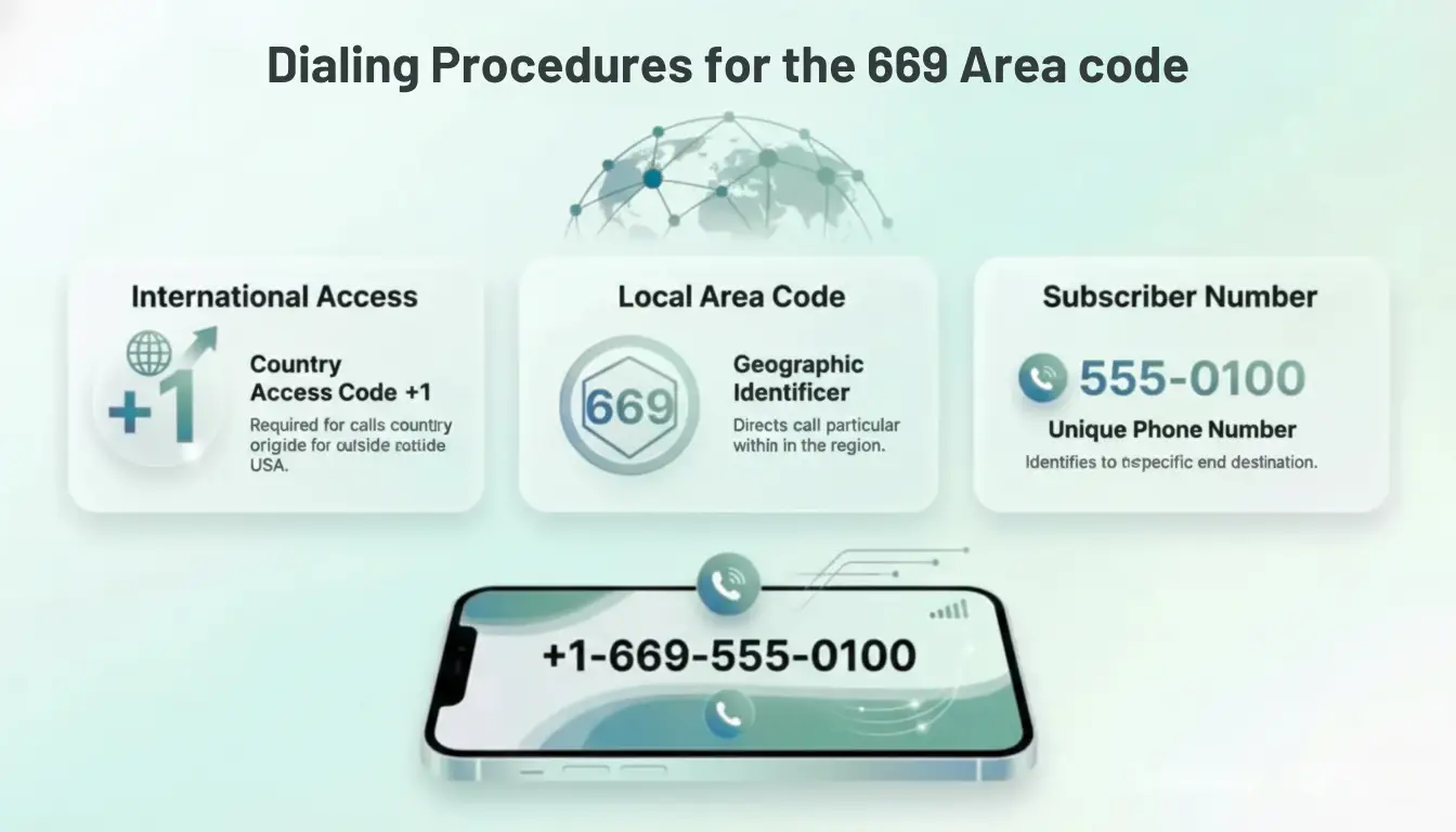 669 Area Code Dialing