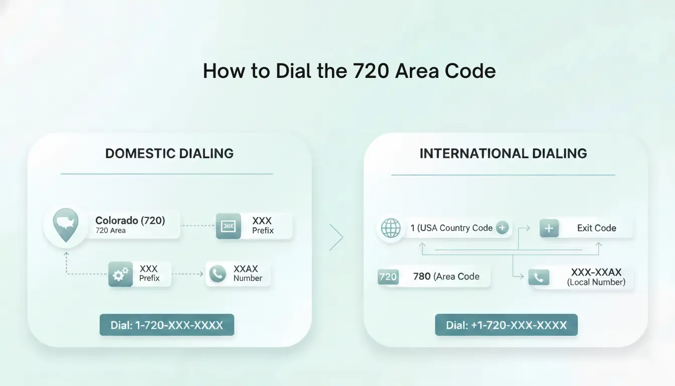 dial 720 area code