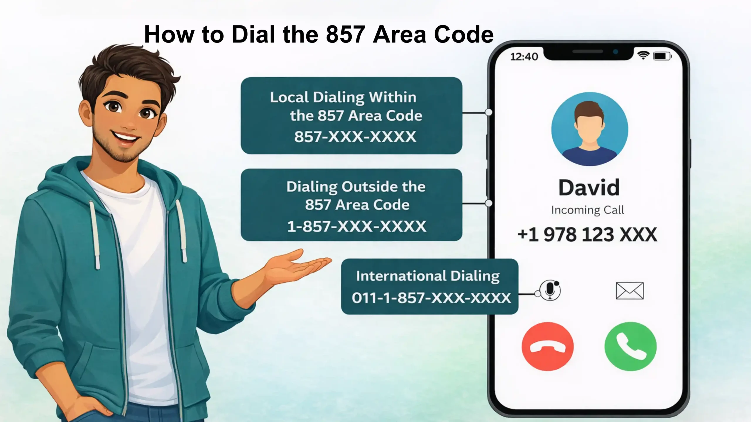 Diel the area code