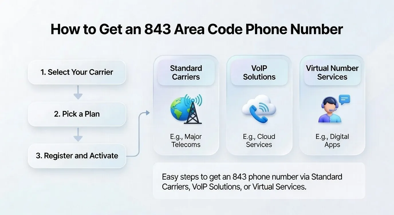 Get 843 Area Code
