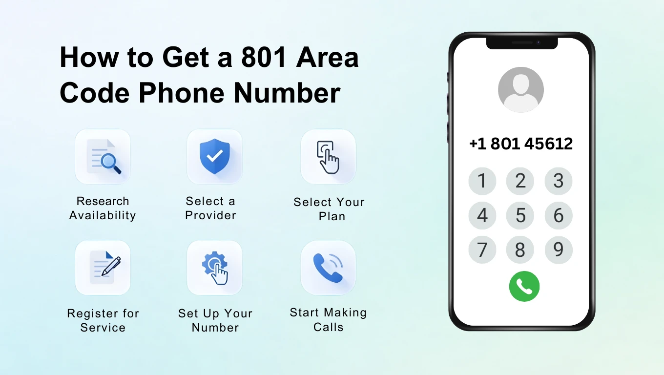 How to get a 801 Area Code Phone Number