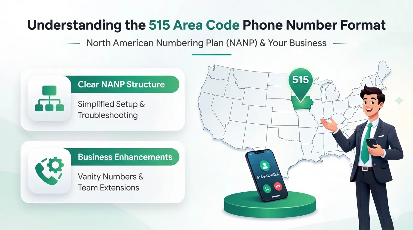 515 Area Code Format