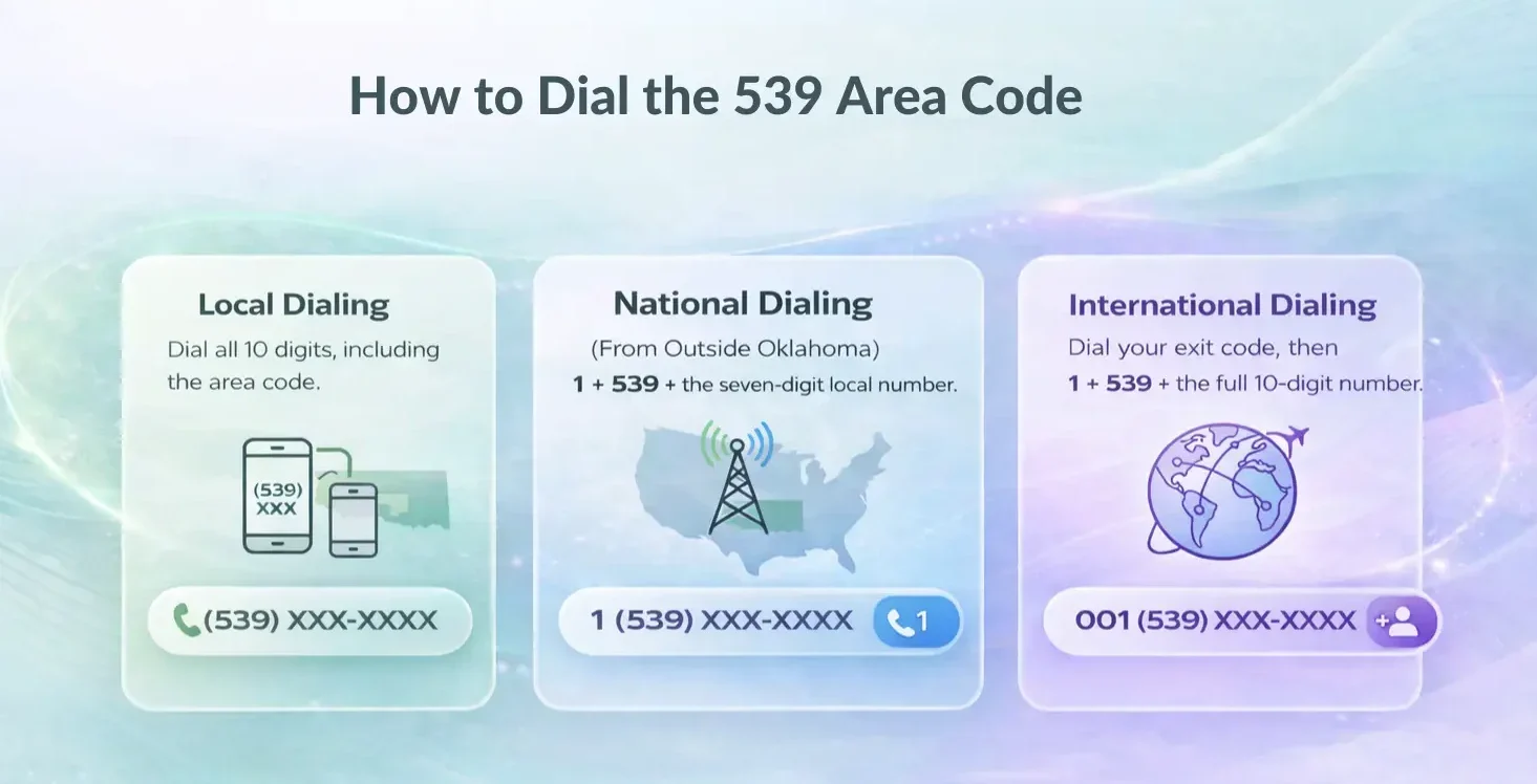 dial 539 area code