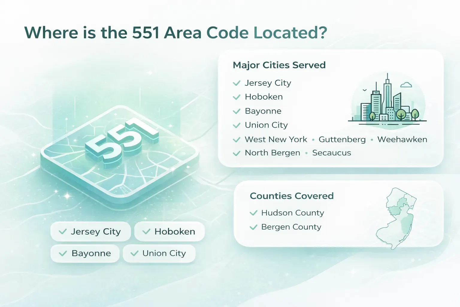 Where Is the 551 Phone Number Located