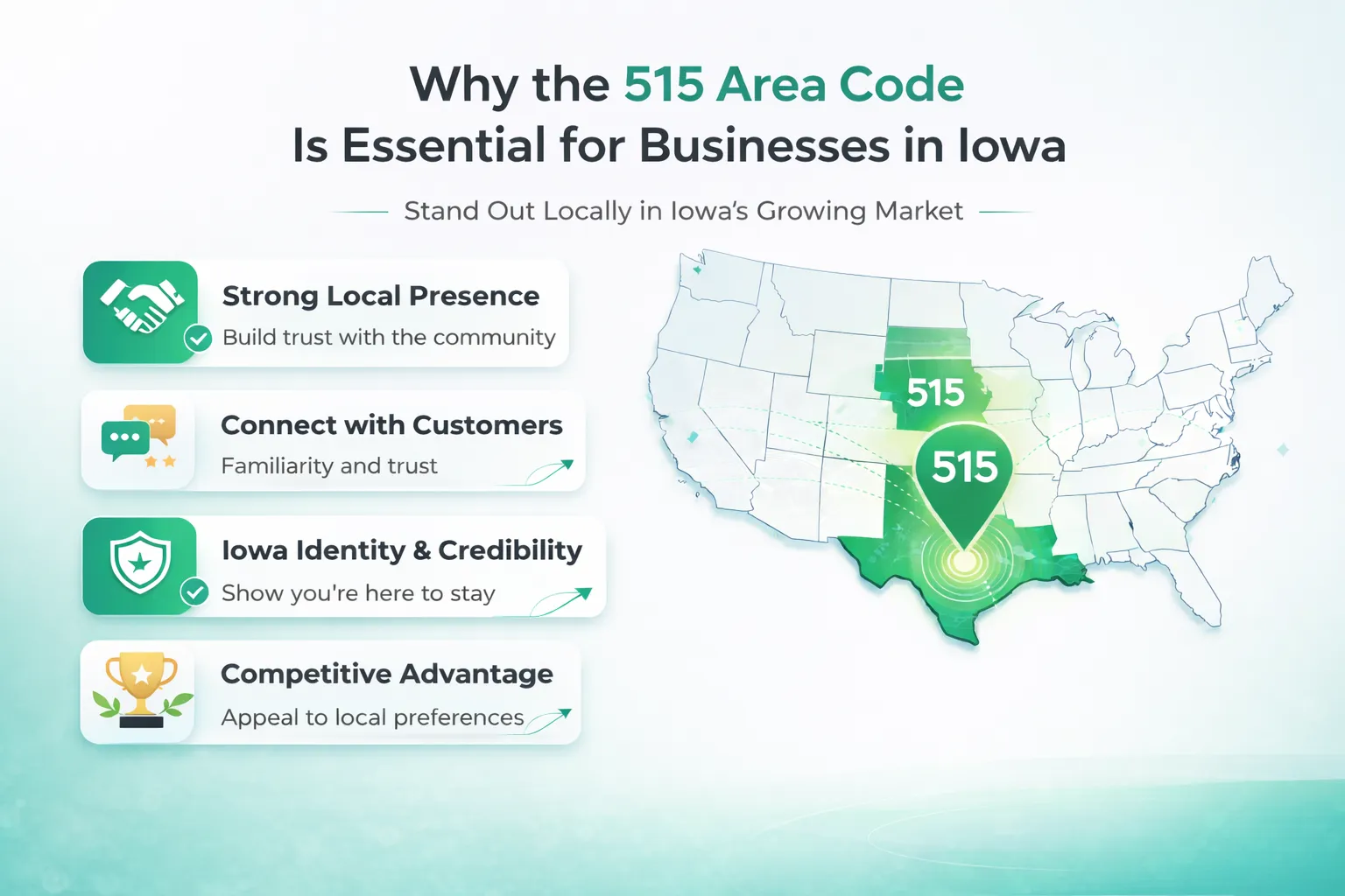 515 Area Code Business Benefits