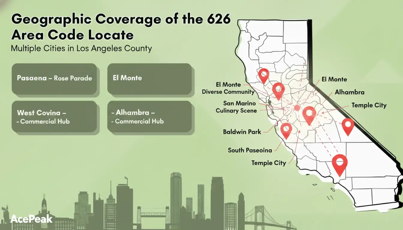 geographic coverage of 626