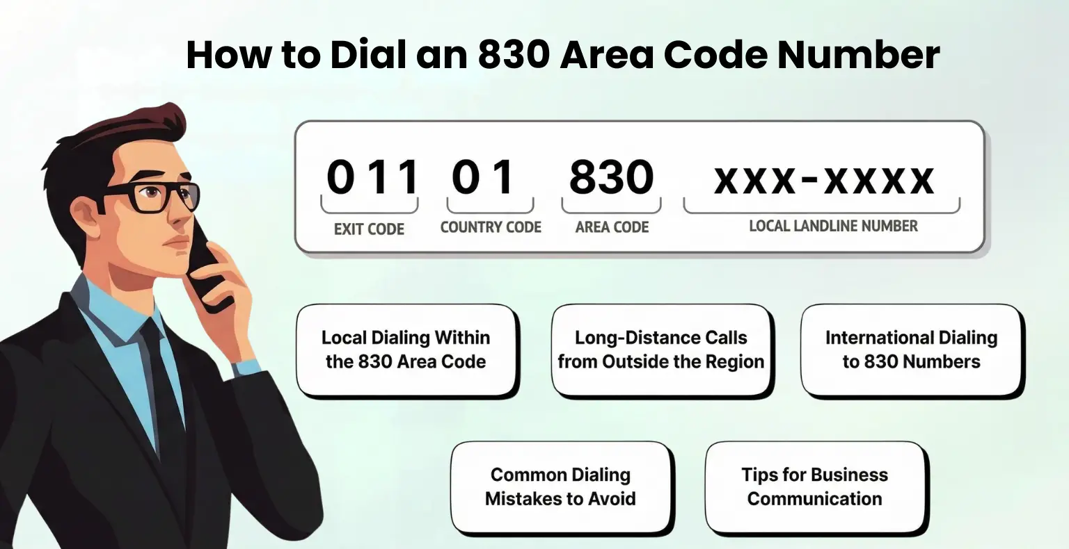 Dialing 830 Code
