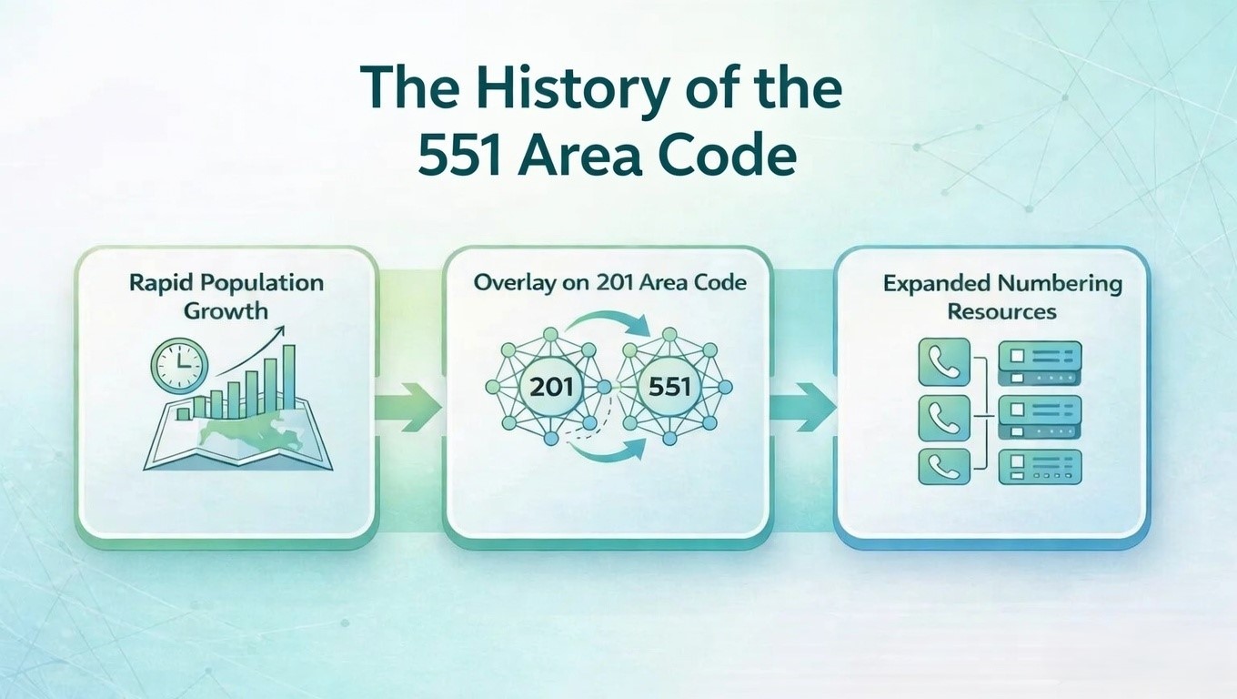 551 Area Code History and Background