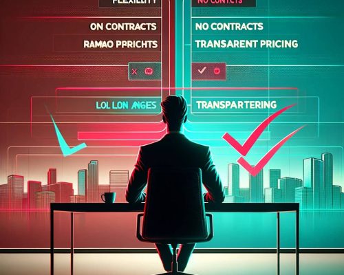 DALL·E 2024-02-15 16.59.46 - A professional, sleek, modern office scene with a person of any gender_ethnicity sitting confidently at a minimalist desk facing the camera. The backg (1)